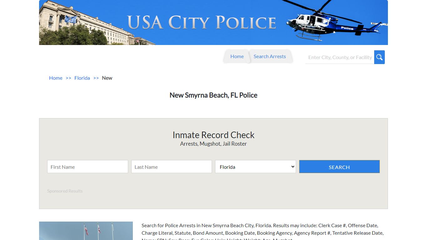 New Smyrna Beach, FL Police | Jail Records